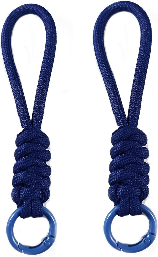 Colorful Braided Paracord Keychain, 12cm Length, Decorative Woven Rope Strap by FFILL