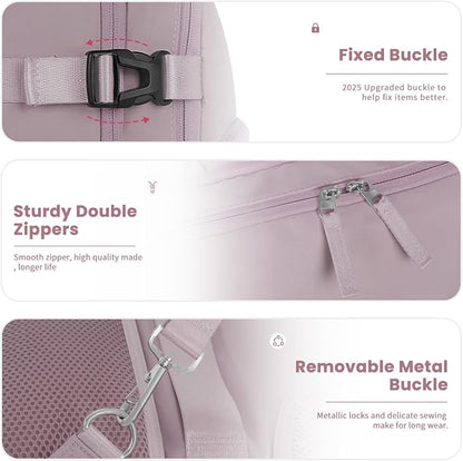 Sinaliy Travel laptop Backpack for Women, Personal Item Size Flight Approved - Image 7