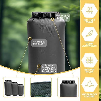 Waterproof Dry Bags 3 Pack - Image 3