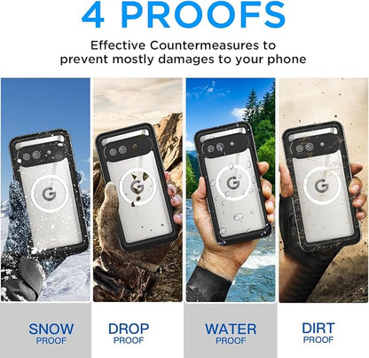 AICase for Google Pixel 9a Case Waterproof Clear - Image 3