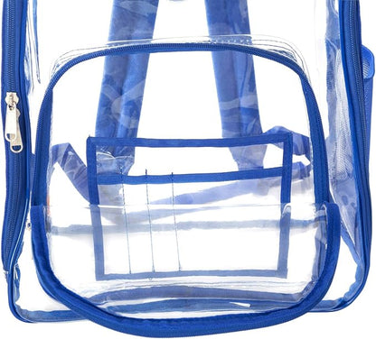 K-Cliffs Large Transparent Backpack Clear Heavy Duty School Bag Durable Student - Image 7
