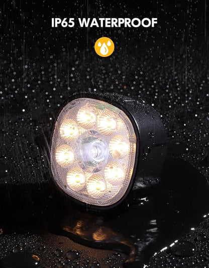 Cuvccn Bike Lights Super Bright, Rechargeable Bicycle Lights Set Multiple Modes - Image 4