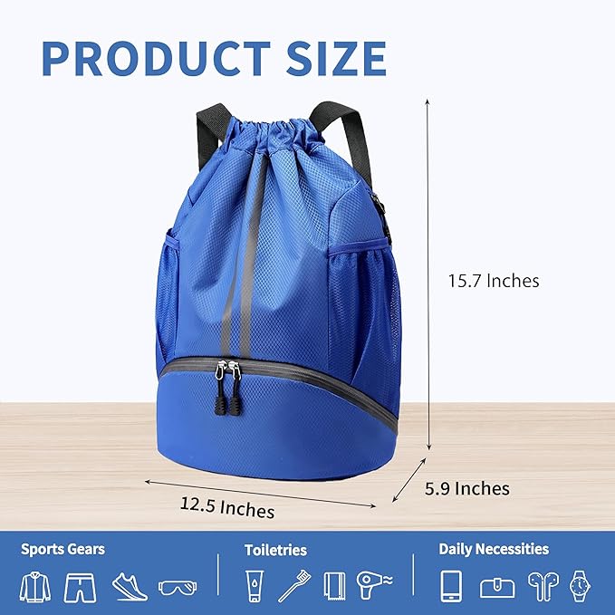 JELUTAR Drawstring Backpack Gym Bag - Image 2