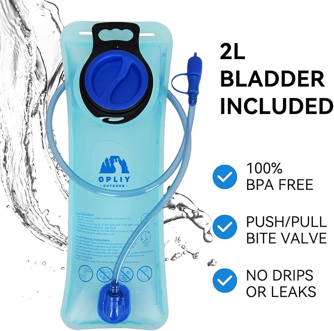 Hydration Backpack with 2L Water Bladder – Lightweight & Durable - Image 4