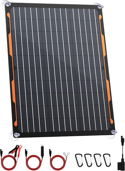 FlexSolar 20W 12V Solar Panel Charger Kit by FlexSolar