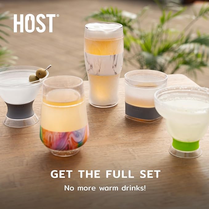 Host FREEZE Beer Glasses, Frozen Brew Mugs, Freezable Pint Glass Set, Insulated - Image 6
