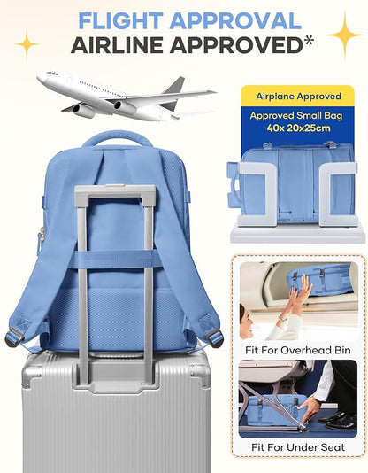 coofay Large Travel Backpack For Women Men Airline Approved Carry On Backpack - Image 7