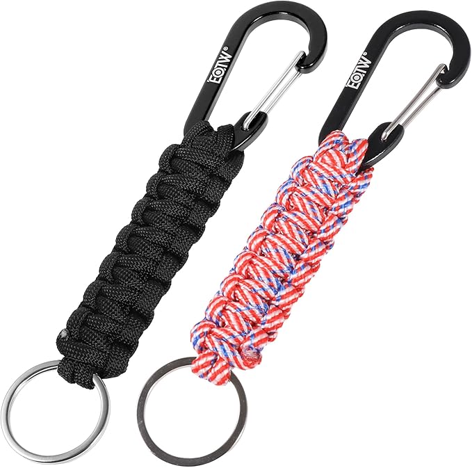 EOTW Paracord Keychain for Men Women Paracord Carabiner Backpack Keychain by EOTW