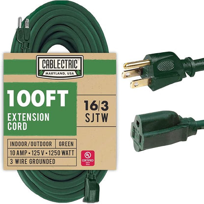 100 Foot Outdoor Extension Cord by Cablectric
