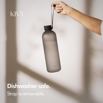KIVY Large Water Bottle 50oz Fits Backpack & Cupholder - Image 3