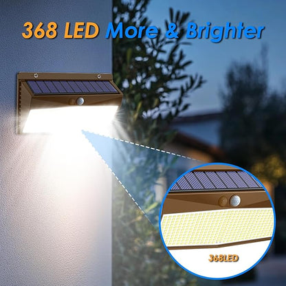 368 LED Solar Lights Outdoor Motion Sensor, Solar Fence Light - Image 5