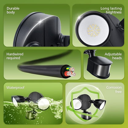 Philips 44W 4200 lm Motion Sensor LED Security Light Outdoor w/PIR, 5000K - Image 2