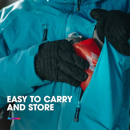 HydraPak Stow Collapsible Water Bottle – 350ml, 1L – Ultralight, Leak-Proof - Image 3