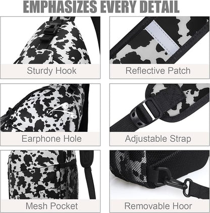 Pritent Crossbody Bags for Women Men Trendy Sling Bag Backpack Casual Chest Bag - Image 5