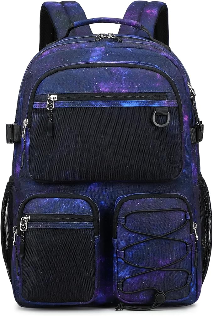 Lohol Multi-Pocket Backpack for Travel College, Heavy Duty Big Bookbag by Lohol