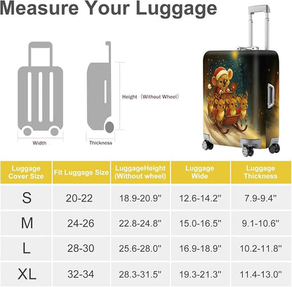 ANNA QUEEN Christmas Koala Luggage Cover, Cute Santa Koala - Image 5