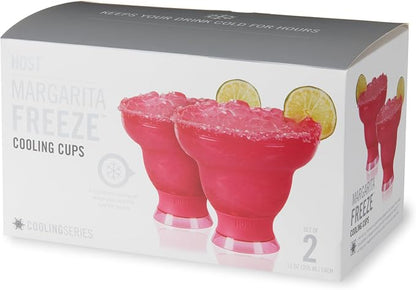 HOST FREEZE Margarita Cocktail Glasses, Frozen Cup Double Wall Plastic - Image 12