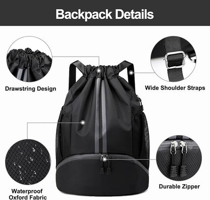Hoedia Sports Drawstring Backpack - Image 5