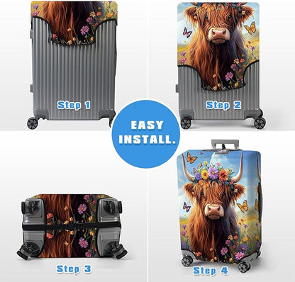 Luggage Cover Protector for 19-20 Inch Suitcases, TSA Approved Elastic Travel - Image 6