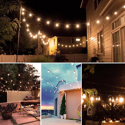 48FT LED Outdoor String Lights, S14 IP65 Waterproof Patio Lights Outside Light - Image 7