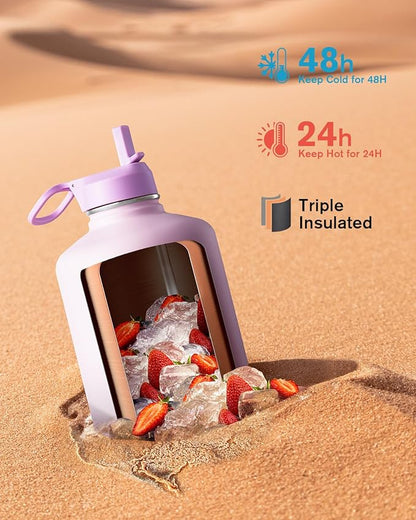Coolflask 128 oz Gallon Water Bottle Insulated - Image 2