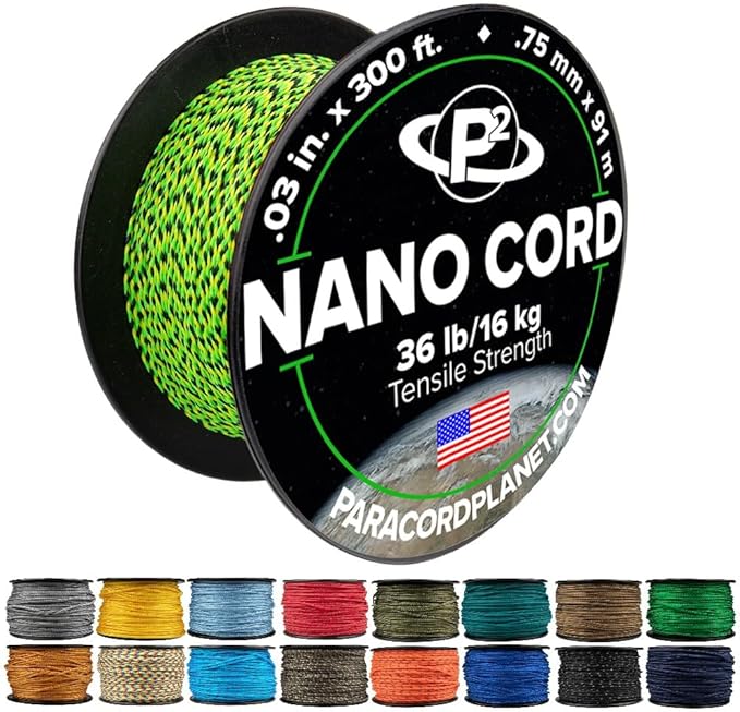 Paracord Planet Nano Cord –Lightweight Nylon Nano Paracord – Great by ParacordPlanet
