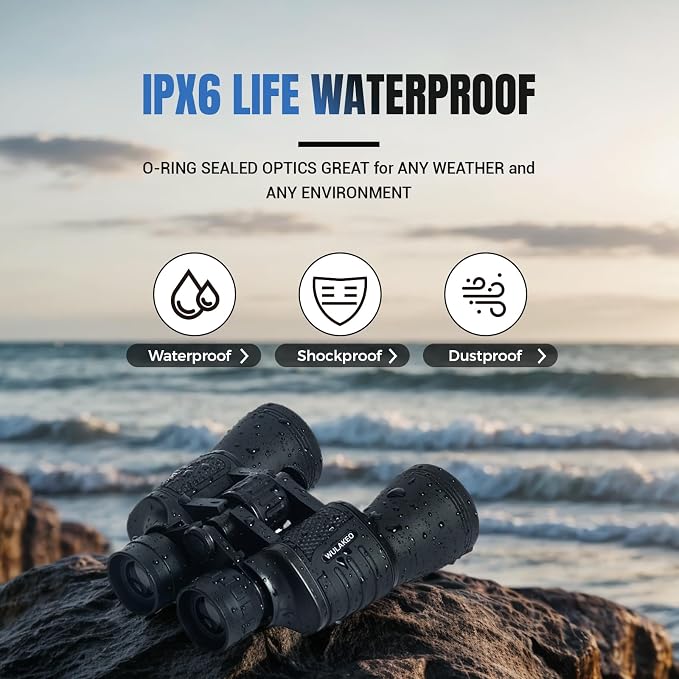 30x50 High Powered Binoculars for Adults, Waterproof Compact Binoculars - Image 5