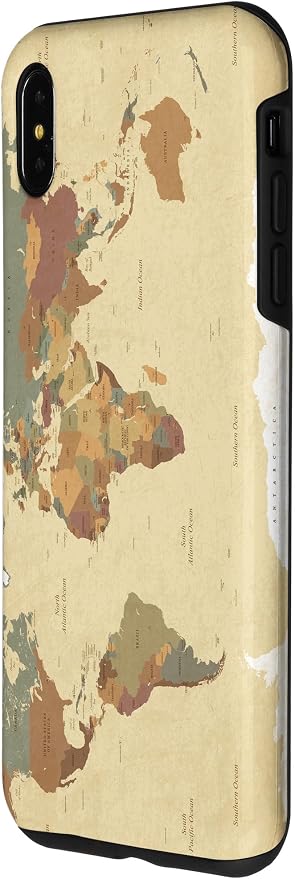 Globe Map Smartphone Cell Cover Gift World Map Pattern Phone Case - Image 2