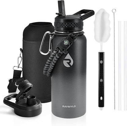 RAYMYLO Insulated Water Bottle 32 oz, Triple Wall Vacuum Stainless Steel by RAYMYLO