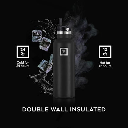 IRON °FLASK Camping & Hiking Hydration Flask - 32 oz Burgundy - Image 4