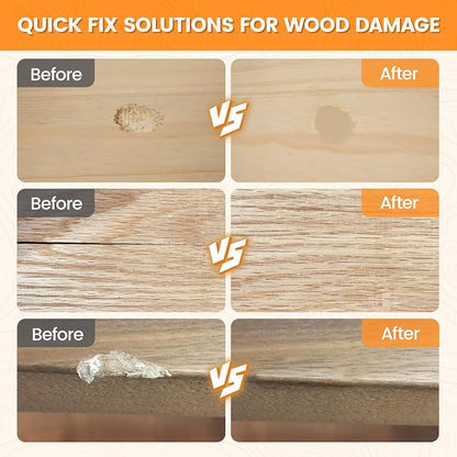 Wood Filler, Wood Repair Kit, 16 Ounce Paintable & Stainable Wood Putty Filler - Image 4