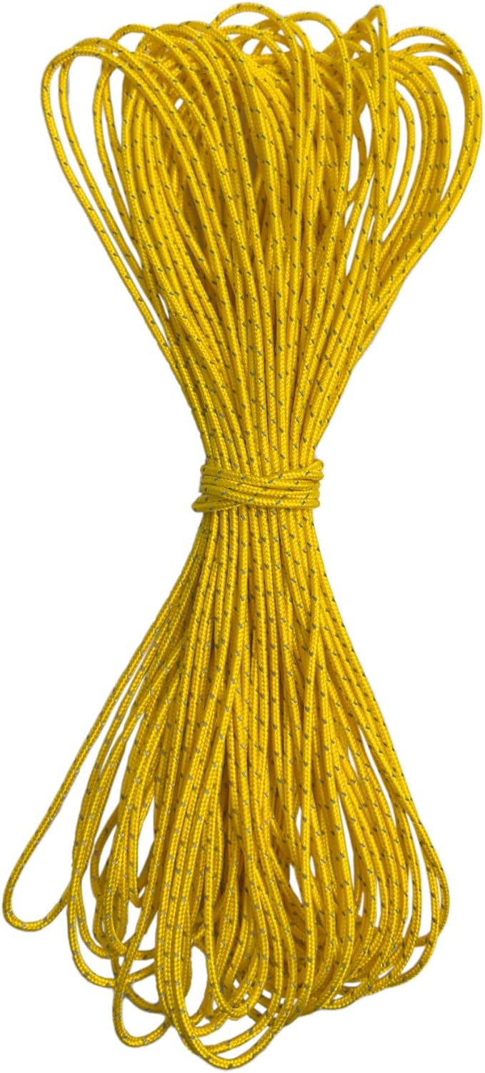 Dyneema Reflective Rope -2mm 400kg Fracture Strain by Unknown