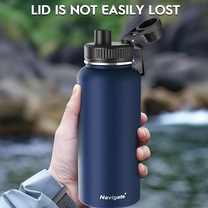 Navigate 32 oz Insulated Stainless Steel Sports Water Bottle - Image 4
