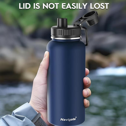 Navigate 32 oz Insulated Stainless Steel Sports Water Bottle - Image 4