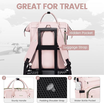 LOVEVOOK Laptop Backpack for Women, 15.6 Inch Professional Womens Travel - Image 6