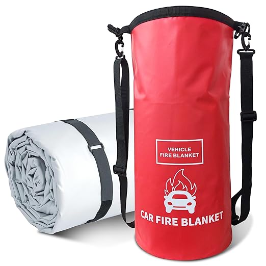 Vehicle Fire Blanket, Emergency Fire Extinguisher Blanket by Demiwise