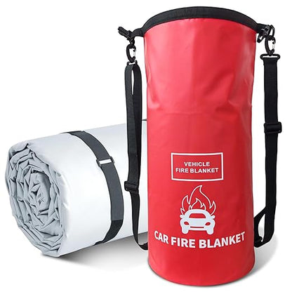 Vehicle Fire Blanket, Emergency Fire Extinguisher Blanket by Demiwise