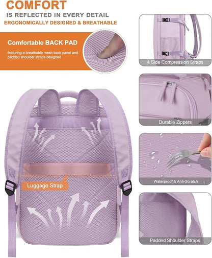 Capolo Travel Backpack for Women Men Waterproof Laptop Backpack Airlines - Image 6