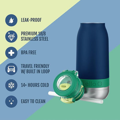 Ello Emma 14oz Vacuum Insulated Stainless Steel Kids Water Bottle - Image 2