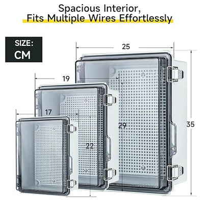 Small Waterproof Electrical Junction Box，IP67 Waterproof Clear ABS Plastic - Image 6