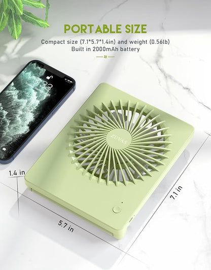 Zuvas Desk Fan Battery Operated Fan Rechargeable 180°Tilt Folding Personal Fan - Image 6