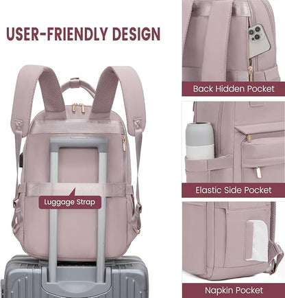 LOVEVOOK Laptop Backpack for Women 15.6 Inch Laptop Bag - Image 3