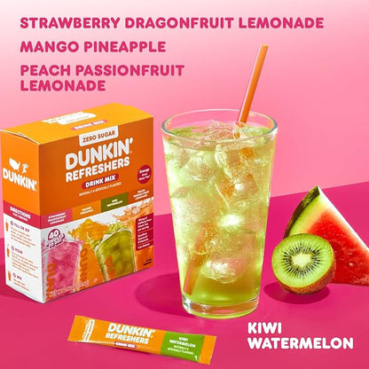 Dunkin’ Refreshers Singles To Go! Powdered Drink Mix, 40 Ct Variety Pack - Image 3