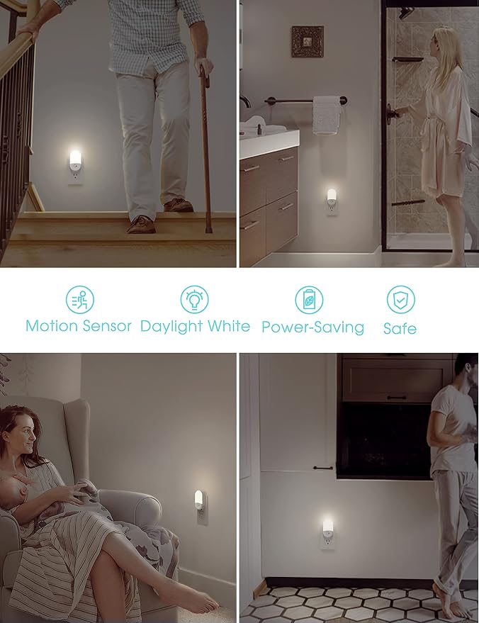 L LOHAS LED Motion Sensor Night Light, Motion Activated Night Light, Daylight - Image 7