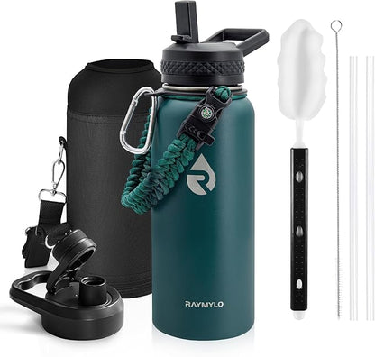 RAYMYLO Insulated Water Bottle 32 oz, Triple Wall Vacuum Stainless Steel by RAYMYLO