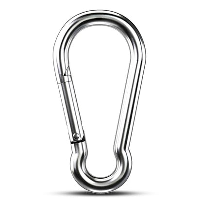 Large Carabiner Clip Hooks, 304 Stainless Steel Spring Snap Hook Fits Camping by KINLINK