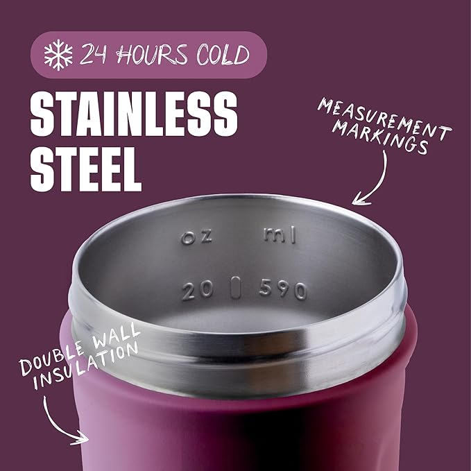 BlenderBottle Strada Shaker Cup Insulated Stainless Steel Water Bottle - Image 3
