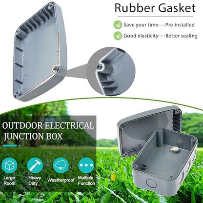 Outdoor Junction Box, Nineleaf IP66 3 Set Weatherproof Electrical Boxes - Image 3
