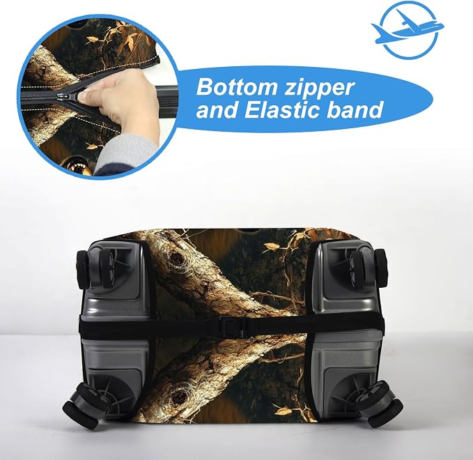 Luggage Cover Protector for 30-32 Inch Suitcases, TSA Approved Elastic Travel - Image 5