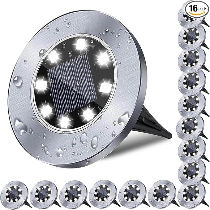 Rayolon Solar Ground Light, Waterproof Solar Garden Lights, Upgraded Outdoor by Rayolon
